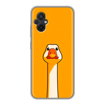 Силиконовый чехол на Xiaomi Poco M5 с принтом Смешная утка