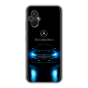 Силиконовый чехол на Xiaomi Poco M5 с принтом Mercedes Мерседес Силиконовый чехол на Xiaomi Poco M5 с принтом Mercedes Мерседес