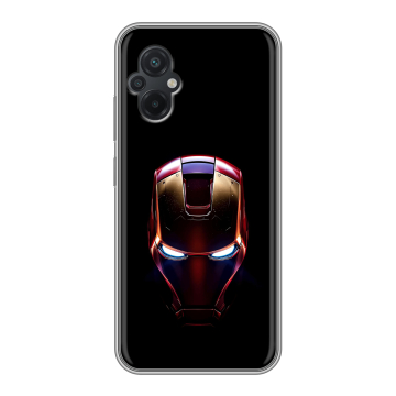 Силиконовый чехол на Xiaomi Poco M5 с принтом IronMan Железный человек Силиконовый чехол на Xiaomi Poco M5 с принтом IronMan Железный человек