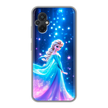 Силиконовый чехол на Xiaomi Poco M5 с принтом Холодное сердце Frozen Силиконовый чехол на Xiaomi Poco M5 с принтом Холодное сердце Frozen