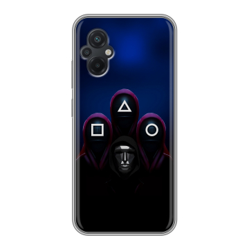 Силиконовый чехол на Xiaomi Poco M5 с принтом Игра Кальмара