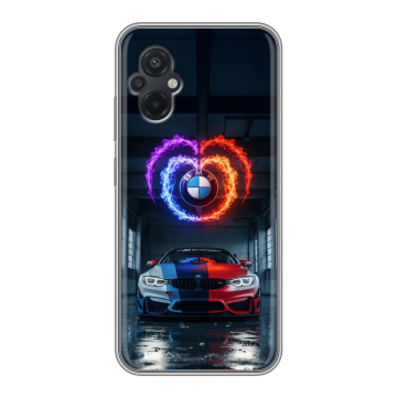 Силиконовый чехол на Xiaomi Poco M5 с принтом BMW БМВ Силиконовый чехол на Xiaomi Poco M5 с принтом BMW БМВ