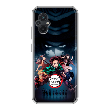 Силиконовый чехол на Xiaomi Poco M5 с принтом Demon Slayer Клинок рассекающий демонов Силиконовый чехол на Xiaomi Poco M5 с принтом Demon Slayer Клинок рассекающий демонов
