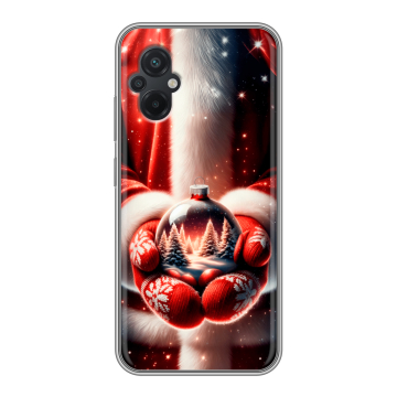 Силиконовый чехол на Xiaomi Poco M5 с принтом Новый год