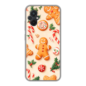 Силиконовый чехол на Xiaomi Poco M5 с принтом Новый год