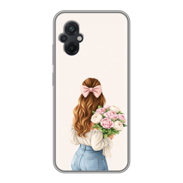 Силиконовый чехол на Xiaomi Poco M5 с принтом женский Силиконовый чехол на Xiaomi Poco M5 с принтом женский