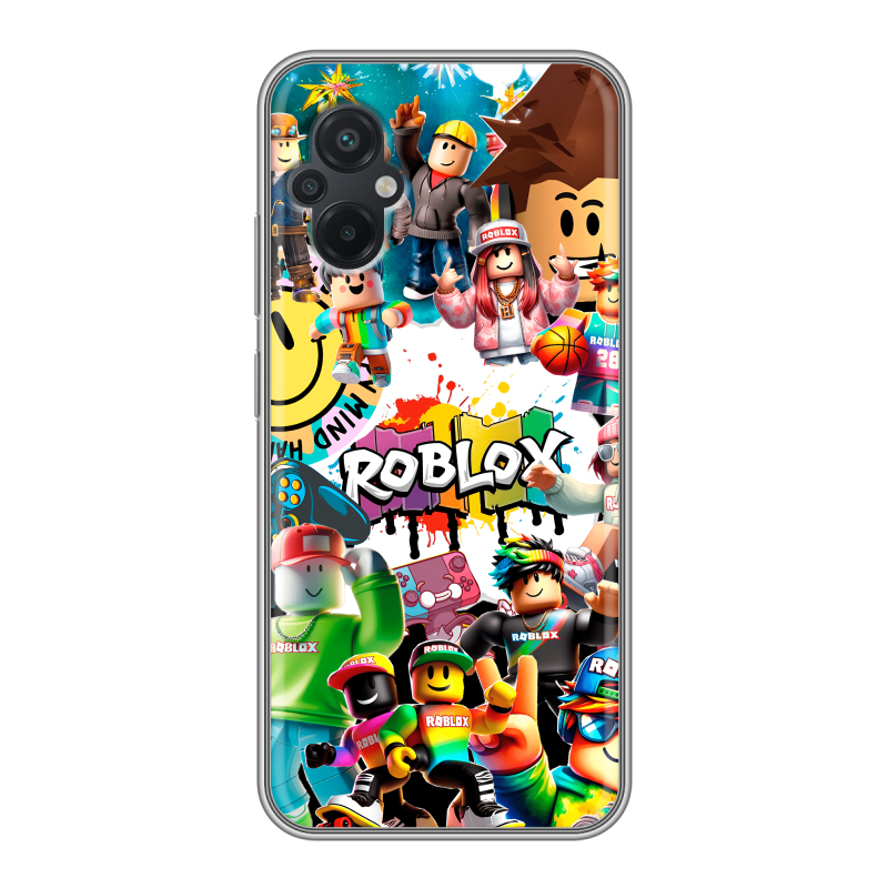 Силиконовый чехол на Xiaomi Poco M5 с принтом Roblox Роблокс Силиконовый чехол на Xiaomi Poco M5 с принтом Roblox Роблокс