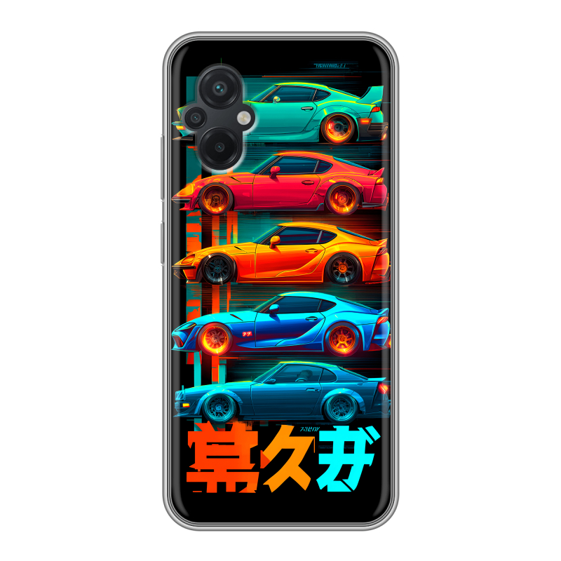 Силиконовый чехол на Xiaomi Poco M5 с принтом машины тачки Силиконовый чехол на Xiaomi Poco M5 с принтом машины тачки