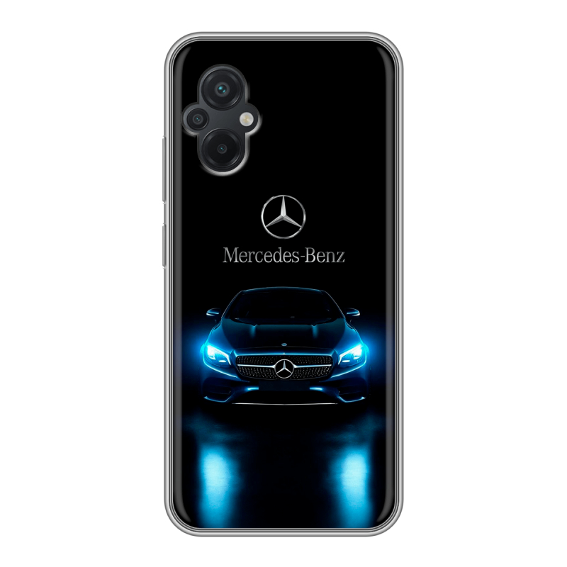 Силиконовый чехол на Xiaomi Poco M5 с принтом Mercedes Мерседес Силиконовый чехол на Xiaomi Poco M5 с принтом Mercedes Мерседес