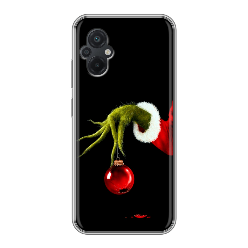 Силиконовый чехол на Xiaomi Poco M5 с принтом Новый год Гринч Силиконовый чехол на Xiaomi Poco M5 с принтом Новый год Гринч