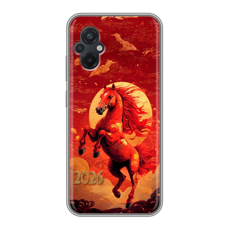 Силиконовый чехол на Xiaomi Poco M5 с принтом Новый год Силиконовый чехол на Xiaomi Poco M5 с принтом Новый год