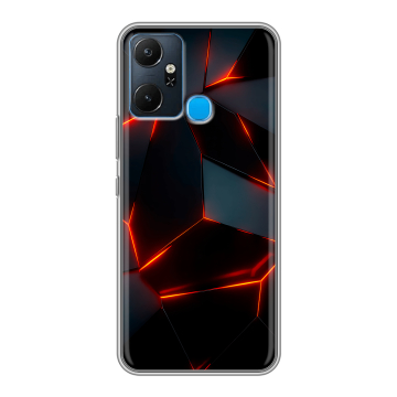 Силиконовый чехол на Infinix Smart 6 Plus с принтом Яркие абстракции