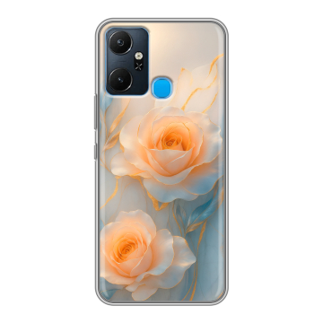 Силиконовый чехол на Infinix Smart 6 Plus с принтом Женский