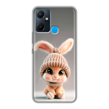 Силиконовый чехол на Infinix Smart 6 Plus с принтом Кролик Силиконовый чехол на Infinix Smart 6 Plus с принтом Кролик