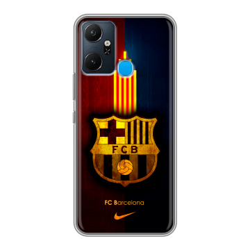 Силиконовый чехол на Infinix Smart 6 Plus с принтом Барселона Barcelona Силиконовый чехол на Infinix Smart 6 Plus с принтом Барселона Barcelona