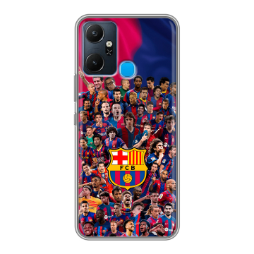 Силиконовый чехол на Infinix Smart 6 Plus с принтом Барселона Barcelona Силиконовый чехол на Infinix Smart 6 Plus с принтом Барселона Barcelona