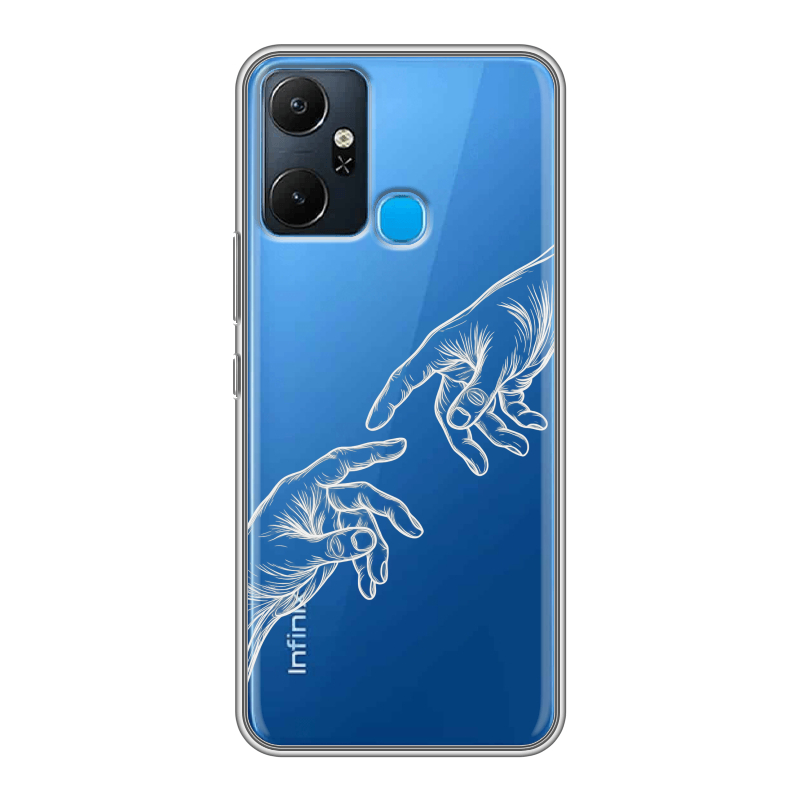 Силиконовый чехол на Infinix Smart 6 Plus с принтом Сотворение мира Силиконовый чехол на Infinix Smart 6 Plus с принтом Сотворение мира