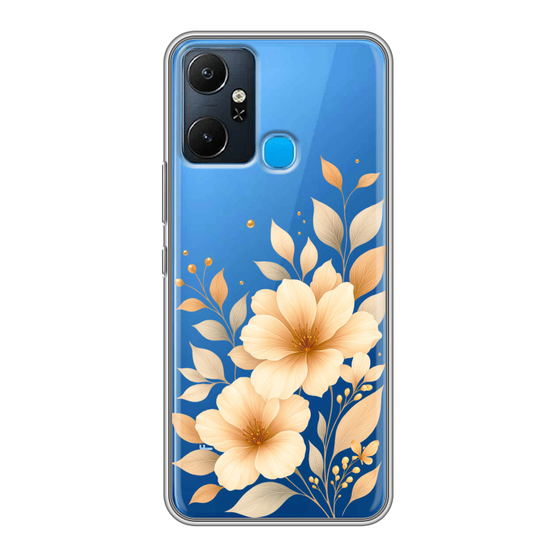 Силиконовый чехол на Infinix Smart 6 Plus с принтом для девушки Силиконовый чехол на Infinix Smart 6 Plus с принтом для девушки