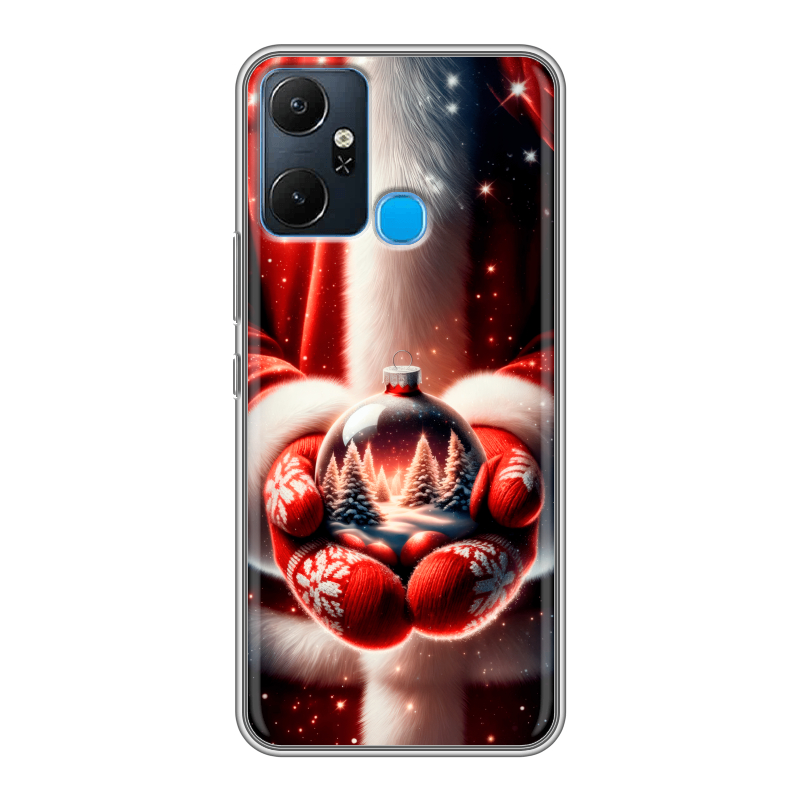 Силиконовый чехол на Infinix Smart 6 Plus с принтом Новый год Силиконовый чехол на Infinix Smart 6 Plus с принтом Новый год