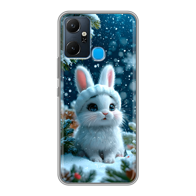 Силиконовый чехол на Infinix Smart 6 Plus с принтом Новый год Силиконовый чехол на Infinix Smart 6 Plus с принтом Новый год