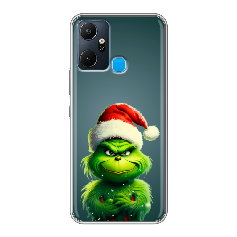 Силиконовый чехол на Infinix Smart 6 Plus с принтом Новый год Силиконовый чехол на Infinix Smart 6 Plus с принтом Новый год