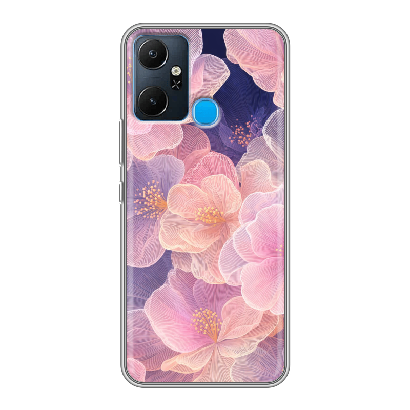 Силиконовый чехол на Infinix Smart 6 Plus с принтом женский Силиконовый чехол на Infinix Smart 6 Plus с принтом женский