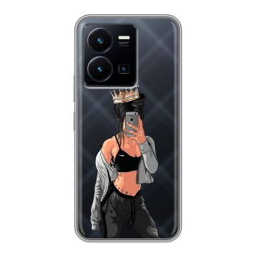 Силиконовый чехол на Vivo Y35 с принтом Женские принты Силиконовый чехол на Vivo Y35 с принтом Женские принты