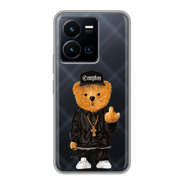 Силиконовый чехол на Vivo Y35 с принтом Мишка