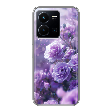 Силиконовый чехол на Vivo Y35 с принтом Розы цветы