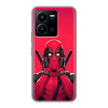 Силиконовый чехол на Vivo Y35 с принтом Дедпул Deadpool