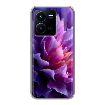 Силиконовый чехол на Vivo Y35 с принтом женский цветы