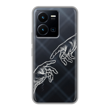 Силиконовый чехол на Vivo Y35 с принтом Сотворение мира Силиконовый чехол на Vivo Y35 с принтом Сотворение мира
