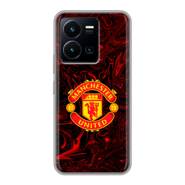 Силиконовый чехол на Vivo Y35 с принтом Manchester United Силиконовый чехол на Vivo Y35 с принтом Manchester United