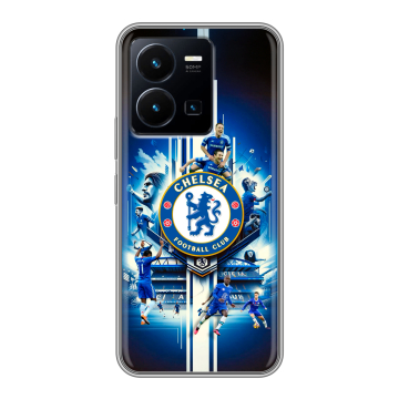 Силиконовый чехол на Vivo Y35 с принтом Chelsea Челси Силиконовый чехол на Vivo Y35 с принтом Chelsea Челси