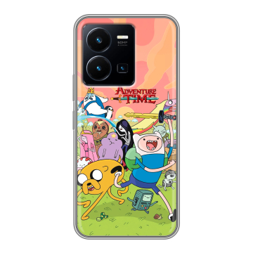 Силиконовый чехол на Vivo Y35 с принтом Adventure time Время приключений Силиконовый чехол на Vivo Y35 с принтом Adventure time Время приключений