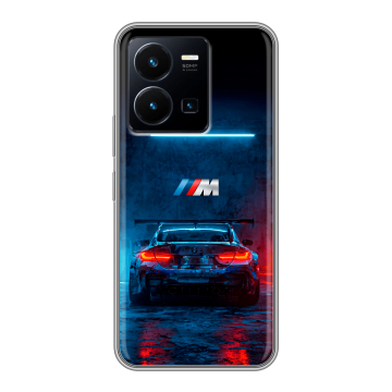 Силиконовый чехол на Vivo Y35 с принтом BMW БМВ