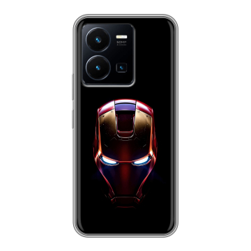 Силиконовый чехол на Vivo Y35 с принтом IronMan Железный человек