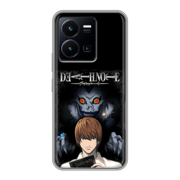 Силиконовый чехол на Vivo Y35 с принтом Death note Тетрадь смерти Силиконовый чехол на Vivo Y35 с принтом Death note Тетрадь смерти