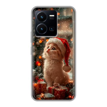 Силиконовый чехол на Vivo Y35 с принтом Новый год Силиконовый чехол на Vivo Y35 с принтом Новый год
