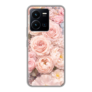Силиконовый чехол на Vivo Y35 с принтом женский