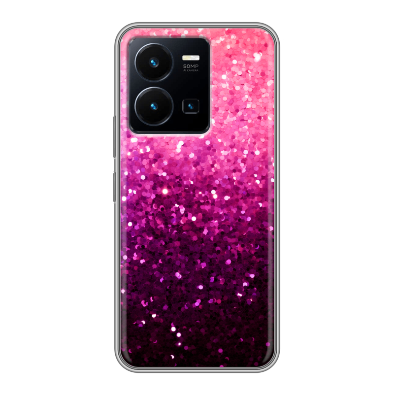 Силиконовый чехол на Vivo Y35 с принтом Блестки Силиконовый чехол на Vivo Y35 с принтом Блестки