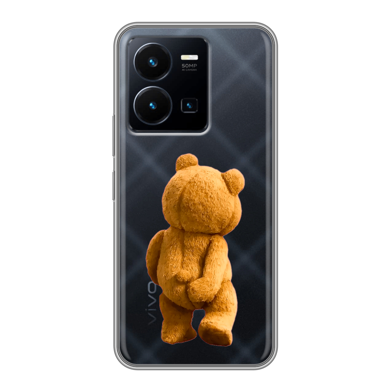 Силиконовый чехол на Vivo Y35 с принтом Медведь Силиконовый чехол на Vivo Y35 с принтом Медведь