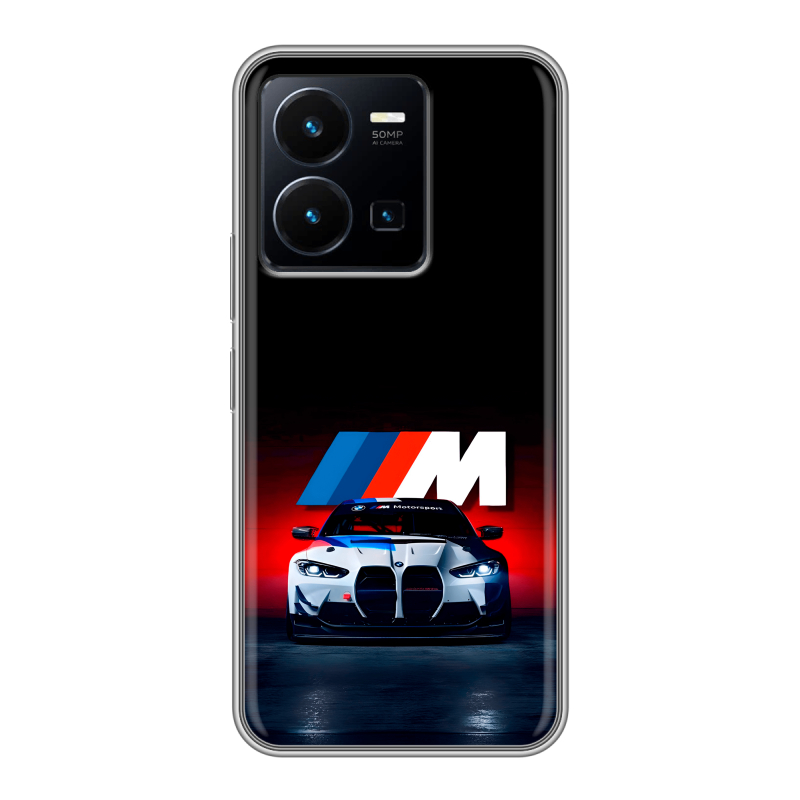 Силиконовый чехол на Vivo Y35 с принтом БМВ BMW Силиконовый чехол на Vivo Y35 с принтом БМВ BMW