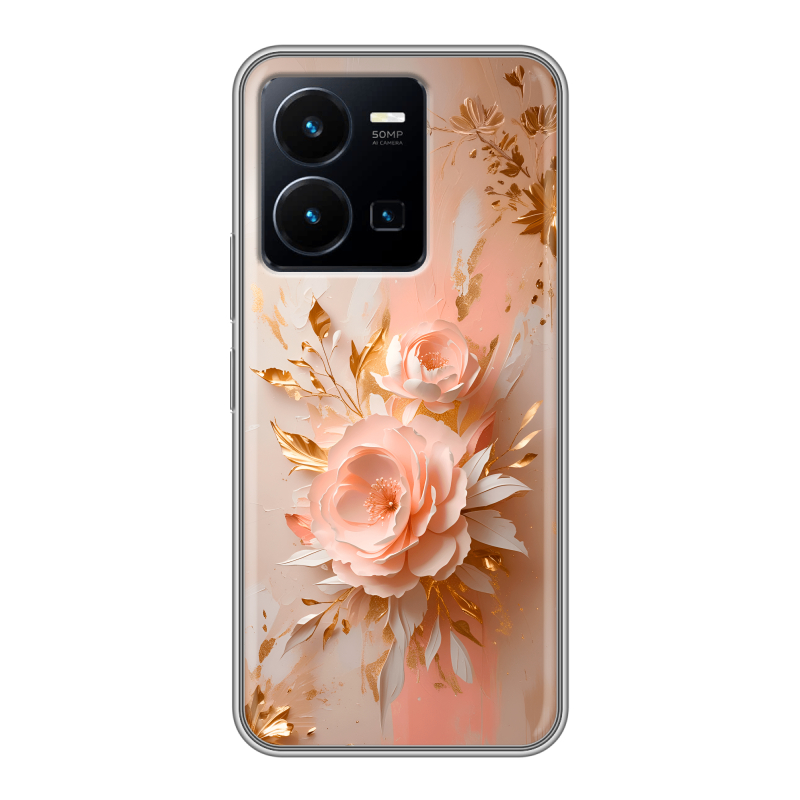 Силиконовый чехол на Vivo Y35 с принтом женский Силиконовый чехол на Vivo Y35 с принтом женский