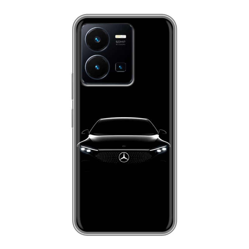 Силиконовый чехол на Vivo Y35 с принтом Mercedes Мерседес Силиконовый чехол на Vivo Y35 с принтом Mercedes Мерседес