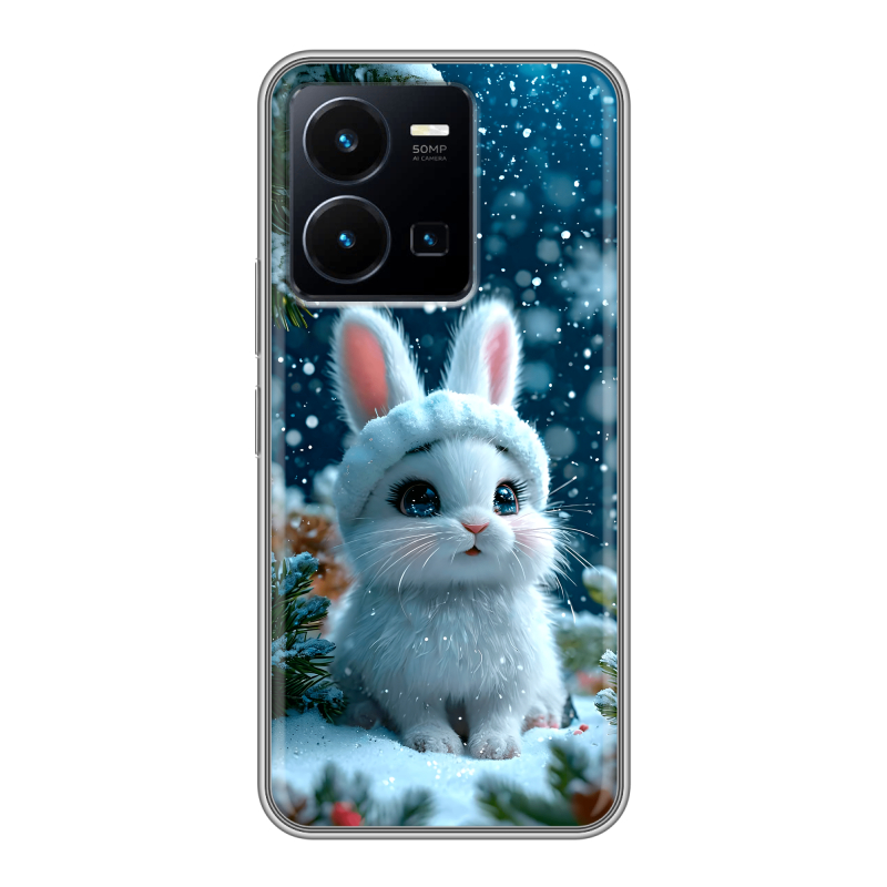 Силиконовый чехол на Vivo Y35 с принтом Новый год Силиконовый чехол на Vivo Y35 с принтом Новый год