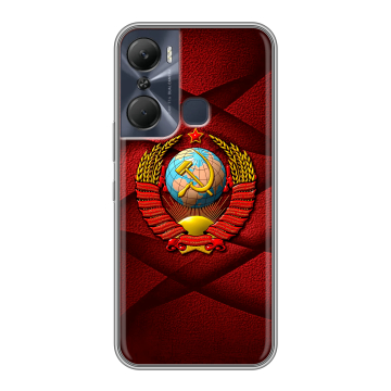 Силиконовый чехол на Infinix Hot 12 Pro с принтом Герб СССР Силиконовый чехол на Infinix Hot 12 Pro с принтом Герб СССР