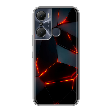 Силиконовый чехол на Infinix Hot 12 Pro с принтом Яркие абстракции