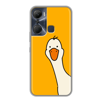 Силиконовый чехол на Infinix Hot 12 Pro с принтом Утка Силиконовый чехол на Infinix Hot 12 Pro с принтом Утка