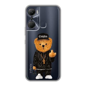 Силиконовый чехол на Infinix Hot 12 Pro с принтом Мишка Силиконовый чехол на Infinix Hot 12 Pro с принтом Мишка